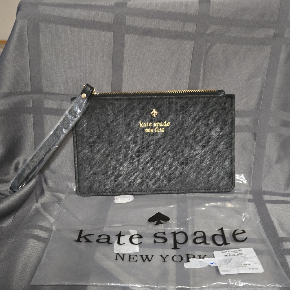 Kate Spade Black Leather Pouch